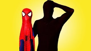 Spiderman Loses His Costume! w/ Frozen Elsa & Anna, Pink Spidergirl, Superman, Joker & Popcorn :)