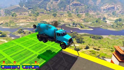 mobil mobilan truk  panjang film  kartun anak Video 