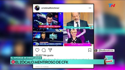 Diego Leuco le responde a Cristina Kirchner por los "Zocatruchos"