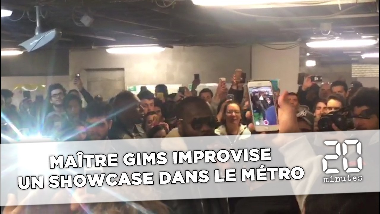 Maître Gims improvise un showcase dans le métro