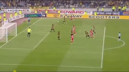 Η μπουνιά του Μάνουελ ντα Κόστα - ΑΕΚ 0-1 Ολυμπιακός  26.04.2017 (HD)