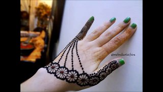 4:31How to apply easy simple jewellery ornamental henna mehndi designs for hands tutorial eid 2017s