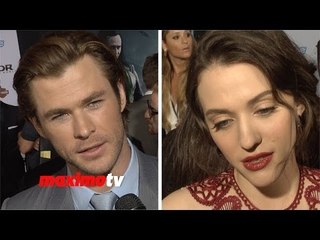 Chris Hemsworth & Kat Dennings Soundbytes "Thor: The Dark World" LA Premiere