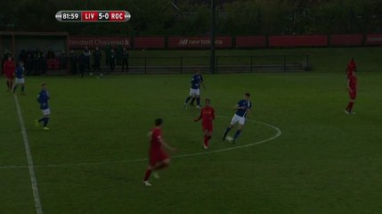 Matty Virtue Goal - Liverpool u23s 6-0 Rochdale u23s - 26/04/17