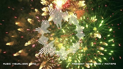 Music Visualizer Royalty Free - Fireworks Style