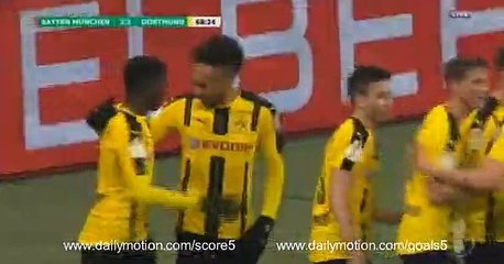 Pierre-Emerick Aubameyang Goal Bayern 2 - 2 Dortmund DFB Pokal 26-4-2017