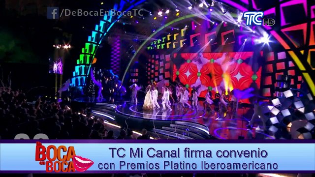 Tc Mi Canal firma convenio con Premios Platino Iberoamericano