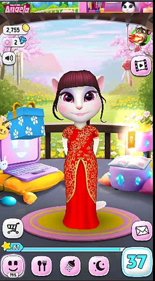 ⁣MY TALKING ANGELA 37 рівень робимо нову зачіску.