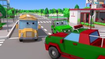 Colors for Children to Learn with Street Vehicles  - Car Cartoons For Kids