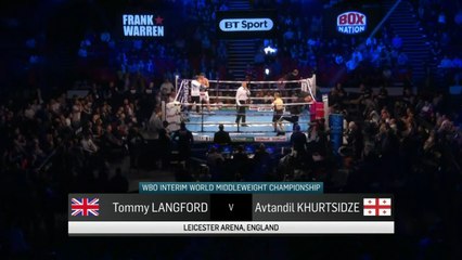 Tommy Langford vs Avtandil Khurtsidze, ChM WBO par intérim des poids moyens, 22 avril 2017