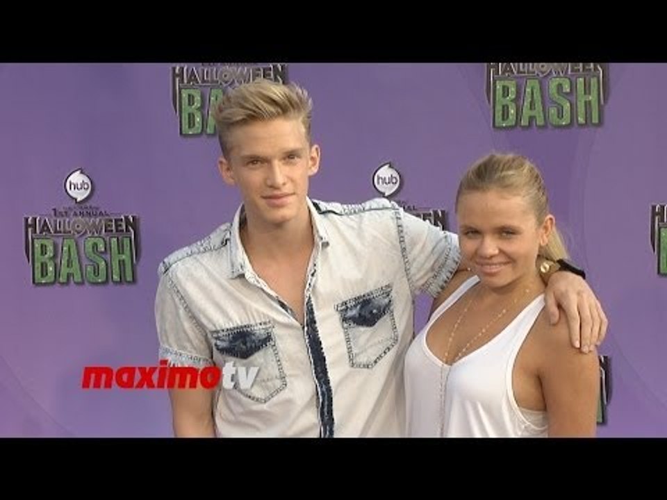 Cody Simpson & Alli Simpson Hub Network's First Annual Halloween Bash Purple Carpet