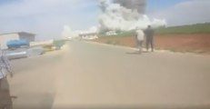Maarata Camp Resident Narrowly Avoids Deadly Airstrikes South of Idlib