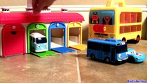 Tayo Garage Station Fire Truck Frank Disney Cars Surprise Toys ! 소방차와 타요 또봇 소방차놀이 깜짝 계란 장난감 카 디즈니카 2-IGoW