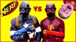 FLASH VS CAPTAIN AMERICA Nerf Rival War CRYING BABIES Superheroes in Real Life Battle Crying Baby-V8mu_OaQ