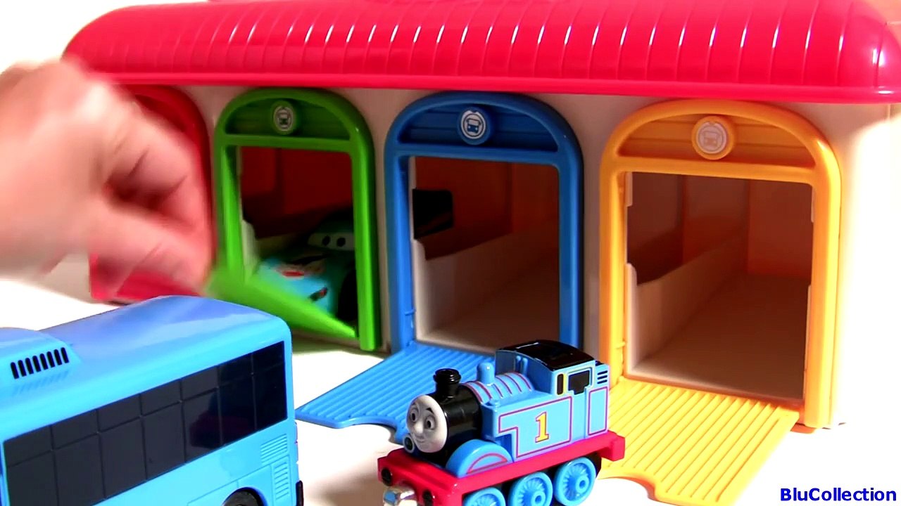 Tayo the Little Bus Garage Station Surprise Toys Thomas 타요 꼬마버스 타요 중앙차고지 토마스와 친구들 깜짝 디즈니카 2 계란 장난감-BI