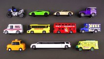 Learning Street Vehicles for Kids #2 - Hot Wheels, Matchbox, Tomica Cars and Trucks トミカ, Tayo 타요-R21WV