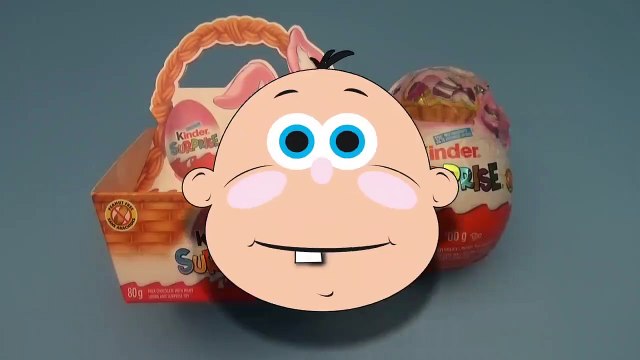 Kinder Surprise Egg Easter Party! Opening a New Huge Giant Jumbo Kinder Surprise Egg and Basket!-24hgSJLN