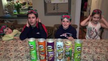 PRINGLES CHALLENGE! Guess POTATO CHIP Flavor . Food Tasting Contest-uvBDg5l0