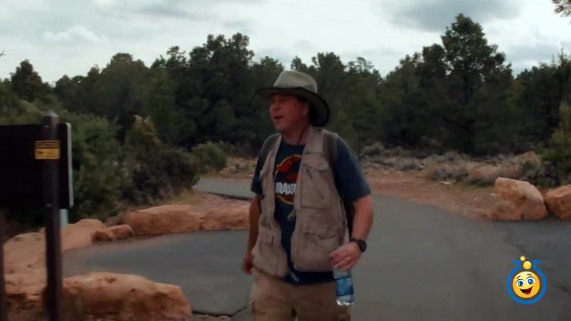 GIANT DINOSAUR CHASE Jurassic Adventure at Grand Canyon w_ T-Rex Raptors in Real Life Kids Toy Video-qT7ltWC
