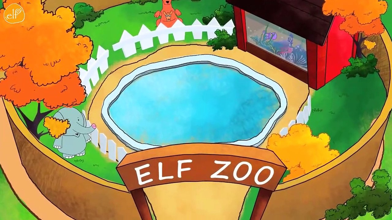 Zoo Animals Song for Kids - Can An Elephant Jump - ELF Learning-nzNoKA9
