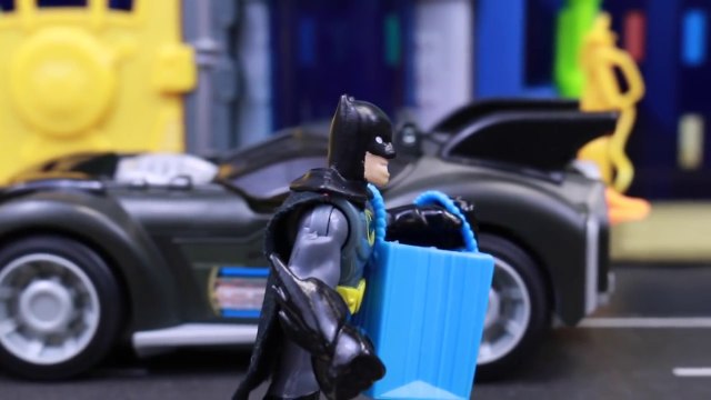 Batman Steals Car to Chase Joker and Arrested with Robin Waiting in Batcave with Spiderman Superhero-ukKZywp5f