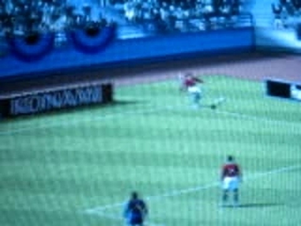 PES6 goal from a corner kick