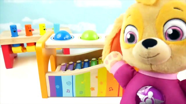 Learn Colors Pounding Toys Xylophone Finger Family Song Nursery Rhymes Body Paint Balls Colours-et7