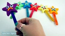 Learn Colors Play Doh Stars Candy Twinkle Little Star Finger Family Nursery Rhymes Slime Balloons-7R