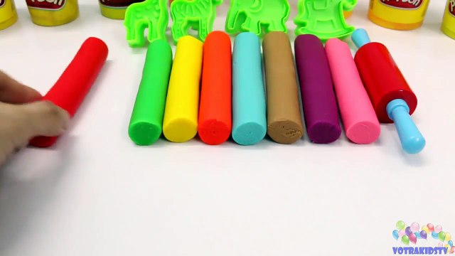 Learn Colors with Play Doh Animals for Children - Learning Colours Video for Toddlers-uBcW52S