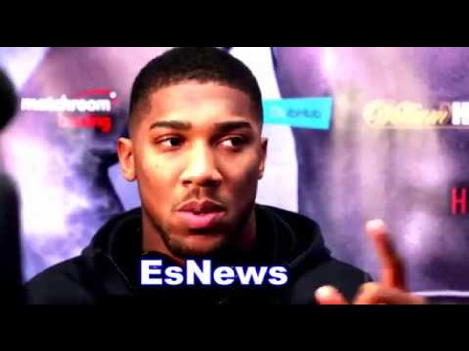 Anthony Joshua I'm Going For The KO vs Klitschko Not Into This 12 Rd Boxing Stuff - EsNews Boxing