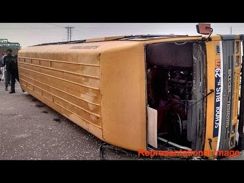 Gurdaspur accident : 3 dead, 25 injured as school bus falls into drain