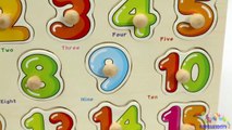 Learning Numbers 1-20 for Toddlers with Toy Wooden Puzzle - Learn Numbers & Counting Video for Kids-