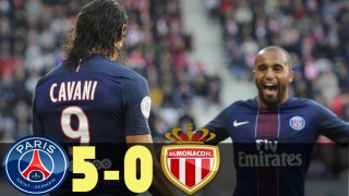 PSG  vs Monaco 5 - 0 Highlights  26.04.2017 HD