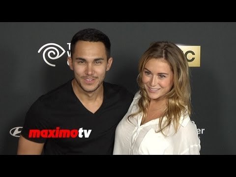 Alexa Vega & Carlos Pena The Walking Dead Season 4 PREMIERE - CALEXA