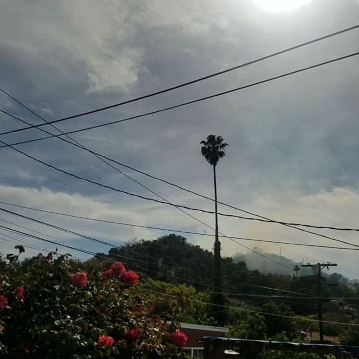 Firefighters Knock Down Grass Fire Burning Near Los Angeles