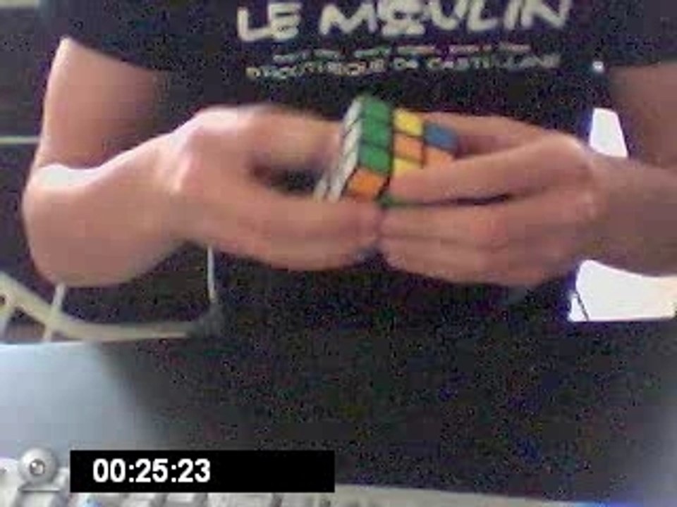 34"97 Record Perso Rubik's Cube