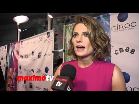 Stana Katic Interview CBGB West Coast Premiere Arrivals - Castle Actress