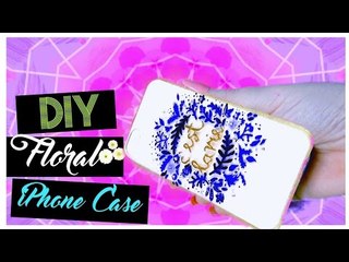DIY FLORAL IPHONE CASE