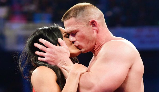 WWE John Cena and Nikki Bella Top 5 kiss 2017