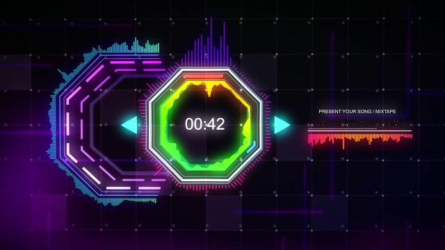 Edit Music Visualizer Royalty Free - Techno V2