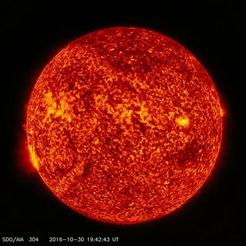 Solar Dynamics Observatory experienced a partial solar eclipse in space when it caught the moon passing in front of the