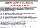 Bridal Beauty Parlours   database 1