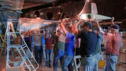 The last flying B-29 fortress is fully restored, including help by an original factory worker who helped build it in 1945