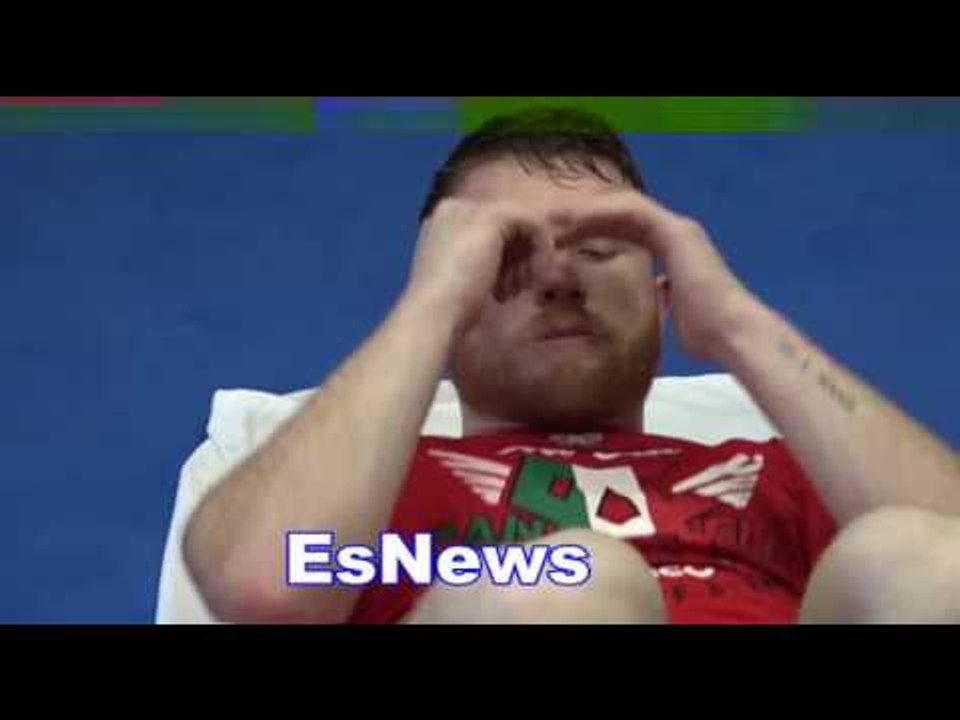 Canelo Does 1000 Situps In Camp Gets Loose After Workout - EsNews Boxing