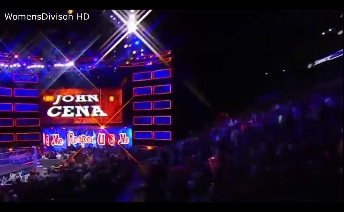 WWE SMACKDOWN 03-14-17 Maryse, & The Miz, John Cena & Nikki Bella Segment