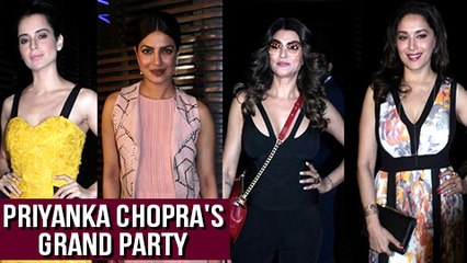 Kangana Ranaut, Sushmita Sen, Madhuri Dixit And Other Celebrites At Priyanka Chopra's Grand Party