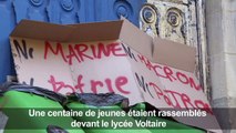 Boycott du 2nd tour : des lycéens bloquent le lycée Voltaire