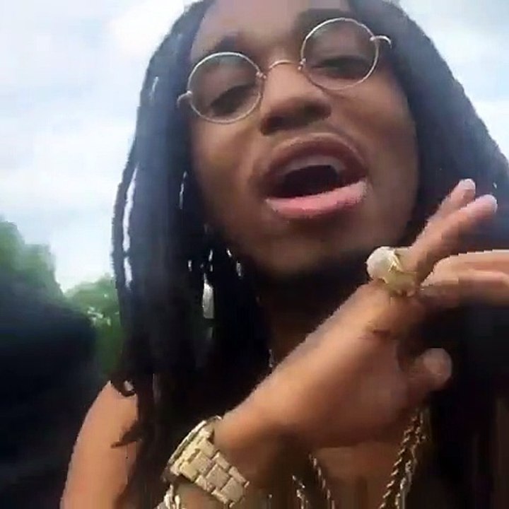 Quavo Showing His Gold Chain Which Cost Nearly 100,000 $