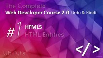 Web Developer Course 2 0 in Urdu & Hindi Putting HTML Entities 27