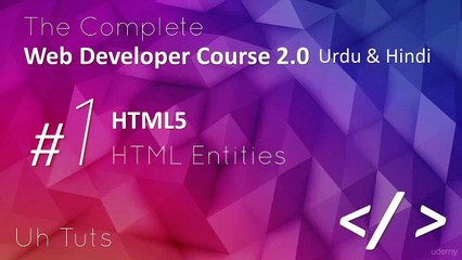 Web Developer Course 2 0 in Urdu & Hindi Putting HTML Entities 27